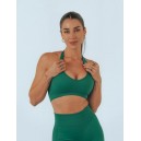 PEACHY HALTER BRA GREEN