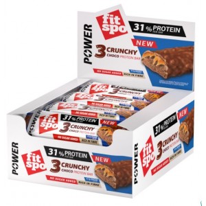 POWER 3 CRUNCHY CHOCO PROTEIN BAR 12X50 GR
