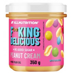FITKING DELICIOUS PEANUT CREAM WITH DRAGEES 350 GR