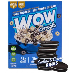 WOW CEREALS COOKIES & CREAM 250 GR