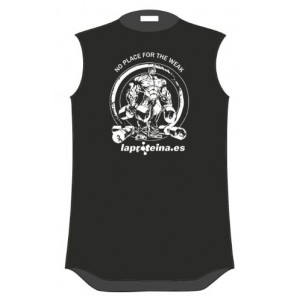 CAMISETA SIN MANGAS NO PLACE NEGRO