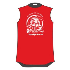 CAMISETA SIN MANGAS NO PLACE ROJO