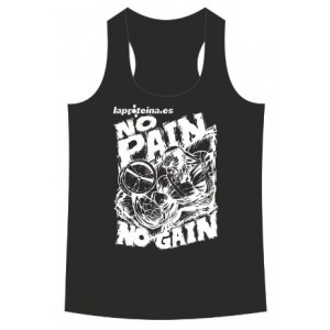 CAMISETA NO PAIN NO GAIN NEGRA