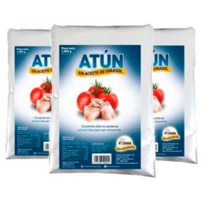 ATUN EN ACEITE DE GIRASOL ESCURRIDO PACK 3 KG