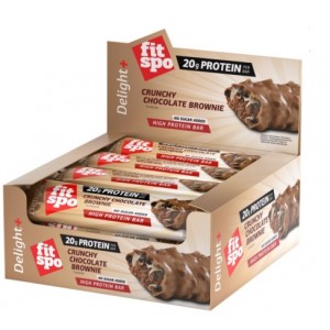 DELIGHT+ CRUNCHY CHOCO BROWNIE 12X60 GR