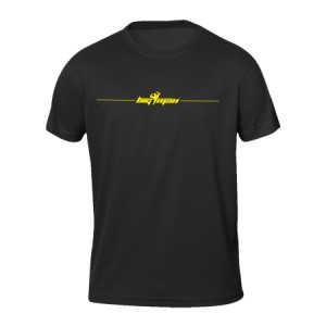 CAMISETA BIGMAN TÉCNICA NEGRA LOGO RAYA