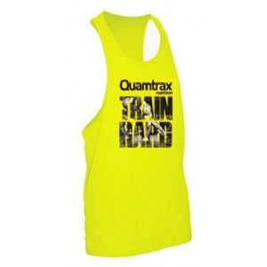 CAMISETA TRAIN HARD AMARILLA