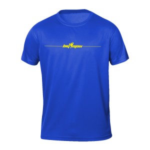 CAMISETA BIGMAN TÉCNICA MANGA CORTA AZUL LOGO