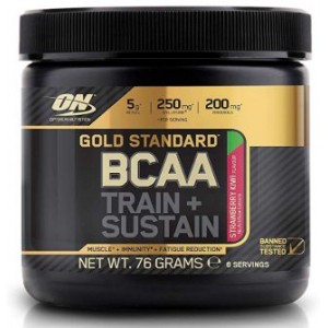 GOLD STANDARD BCAA TRAIN + SUSTAIN 8 SERV