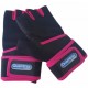 GUANTES MUÑEQUERA ROSA Y NEGRO
