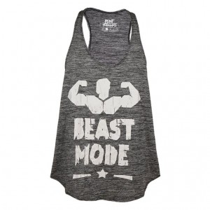 CAMISETA BEAST MODE GRIS ELASTIC-DRY