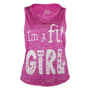 CAMISETA MANGA CORTA FIT GIRL ROSA