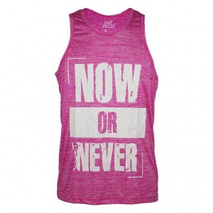 CAMISETA NOW OR NEVER ELASTIC-DRY ROSA