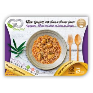 ESPAGUETI KONJAC CON ATUN EN SALSA DE TOMATE 250 GR