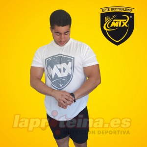 CAMISETA TECNICA BLANCA LOGO GRIS