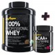 100% PROFESSIONAL WHEY 2 KG + BCAA GLUTAMINE 300 GR