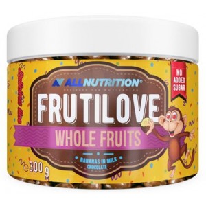 FRUTILOVE BANANAS IN MILK CHOCOLATE 300 GR