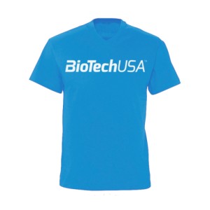 CAMISETA ESCOTE V AZUL