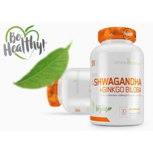 ASHWAGANDHA + GINKGO BILOBA 60 CAPS