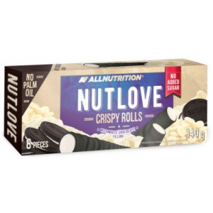 NUTLOVE CRISPY ROLLS WHITE CHOCOLATE FILLING 140 GR