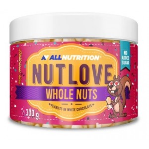 WHOLE NUTS PEANUTS IN WHITE CHOCO 300 GR
