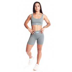 LEGGINGS CORTO CANALE AZUL