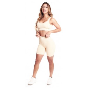 LEGGINGS CORTO CANALE AMARILLO PASTEL