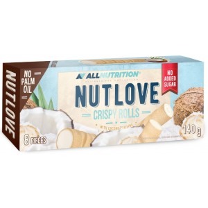 NUTLOVE CRISPY ROLLS COCONUT FILLING 140 GR