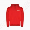 SUDADERA URBAN CON CAPUCHA ROJO