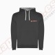 SUDADERA URBAN CON CAPUCHA NEGROS/GRIS