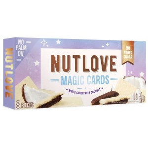 NUTLOVE MAGIC CARDS WHITE CHOCO WITH COCO 104 GR