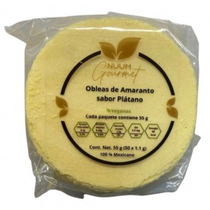 OBLEAS AMARANTO PLATANO 50 OBLEAS