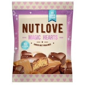 NUTLOVE MAGIC HEARTS CHOCO NUT PRALINES 100 GR