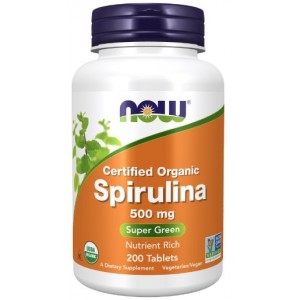 SPIRULINA CERTIFIED ORGANIC 500 MG 200 TABS