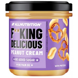 FITKING DELICIOUS PEANUT CREAM WITH PRETZELS 350 GR