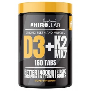 VITAMIN D3 4000 IU + K2 MK7 160 TABS